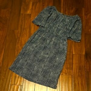 Banana Republic Blue Puff Sleeve Sundress